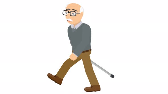 Old Man With A Cane