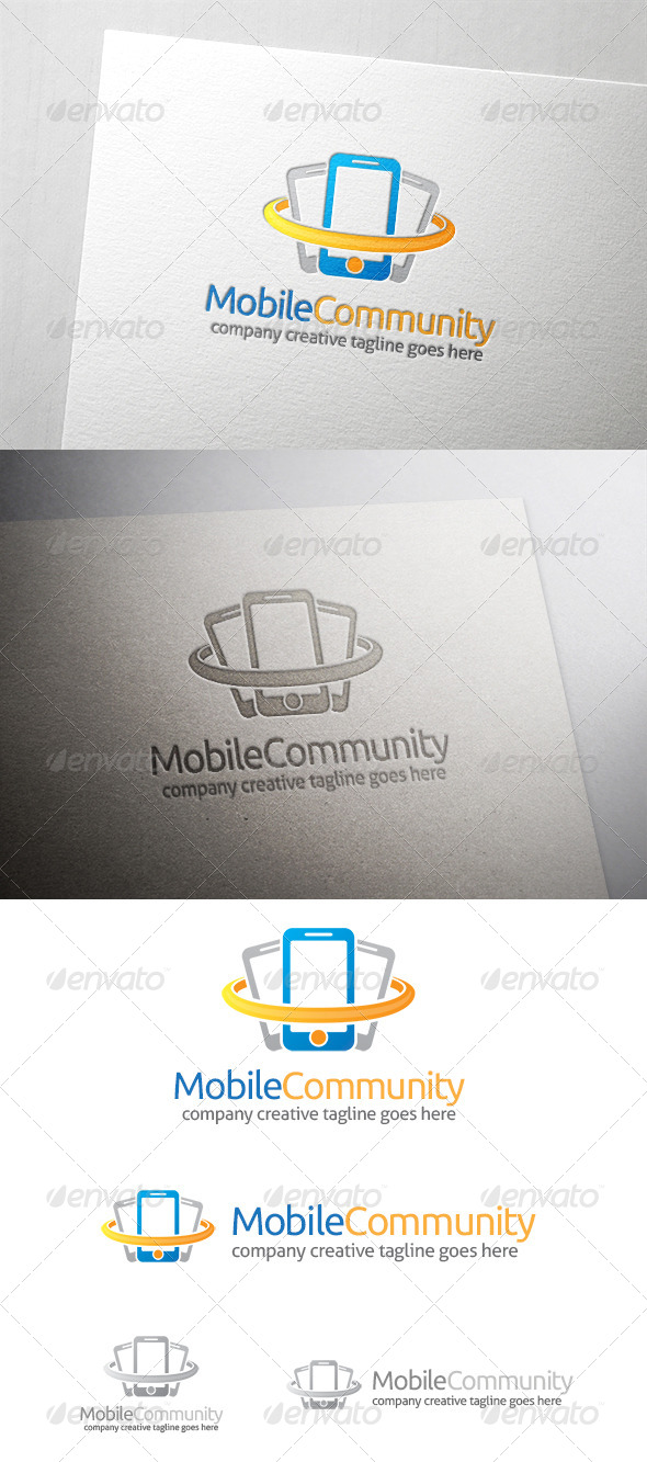Mobile Community Logo - Objects Logo Templates