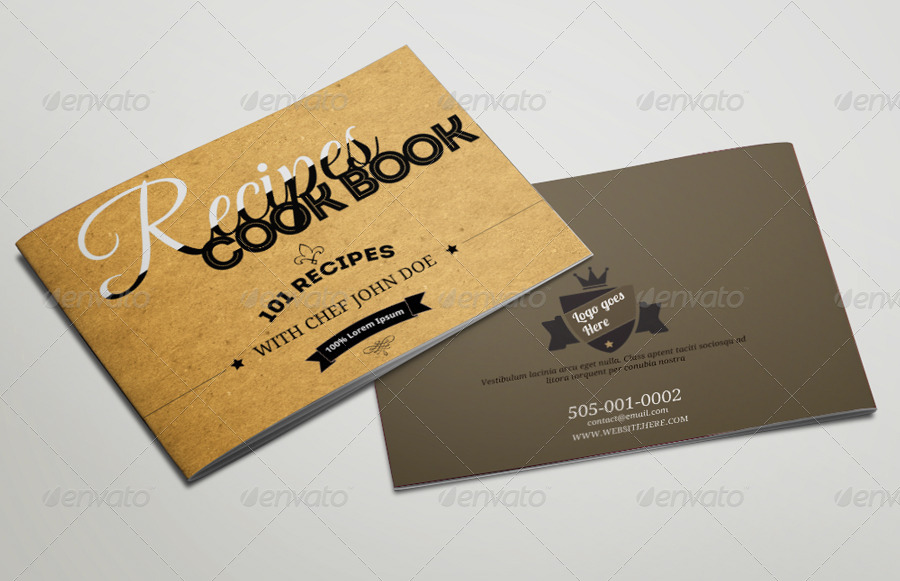 cookbook template for word