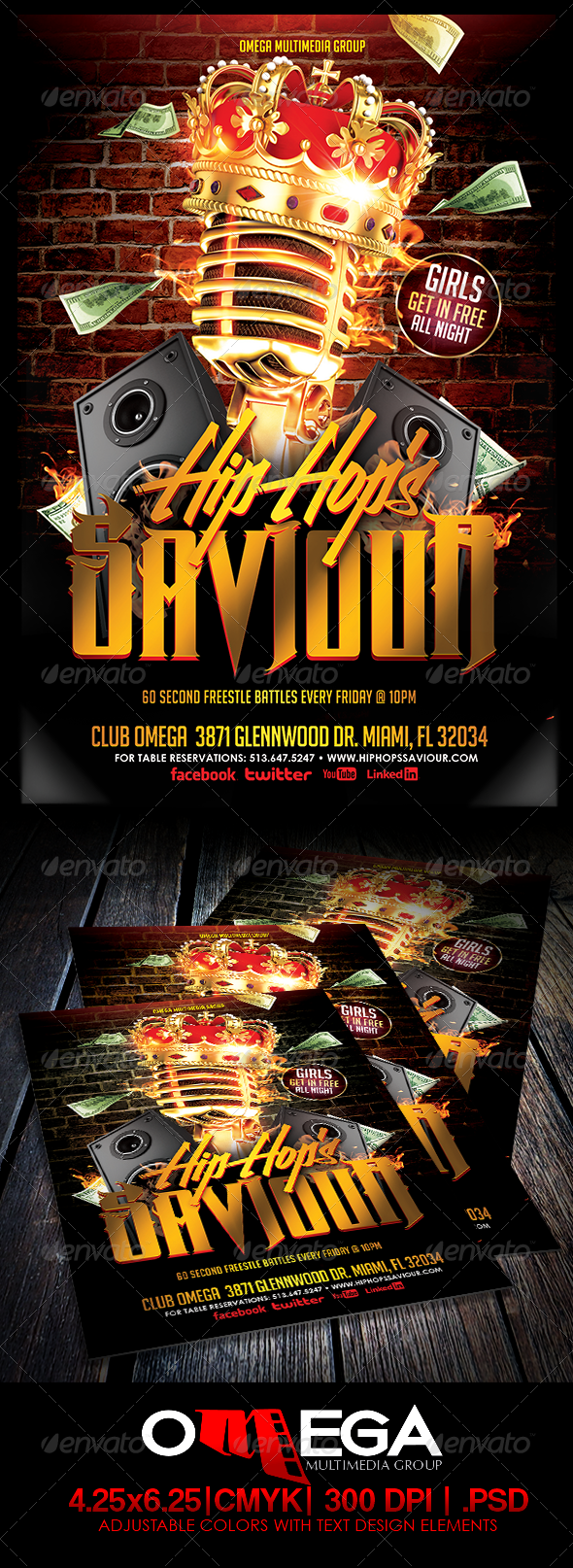 Hip Hop's Saviour - Events Flyers