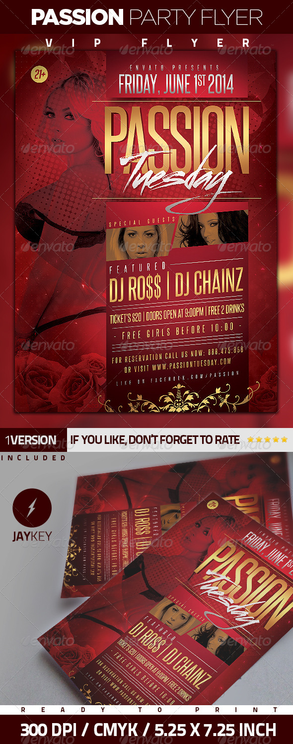 Passion Days Party Flyer - Events Flyers