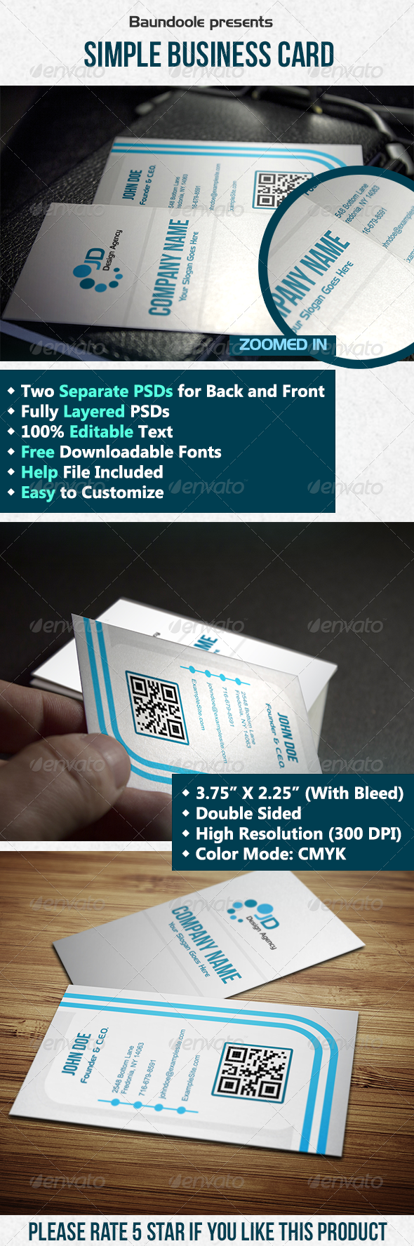 Simple Business Card - Corporate Business Cards