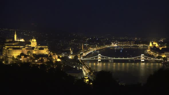 Evening at the Danube River in Budapest, Hungary alt