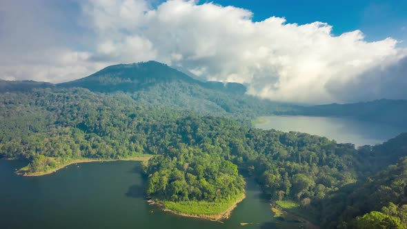 The Twin Lakes Buyan and Tamblingan Are Found in the Mountain Region of the Island of Bali alt