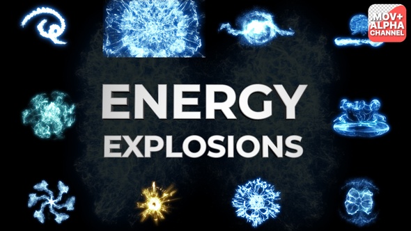 Energy Explosions Pack | Motion Graphics