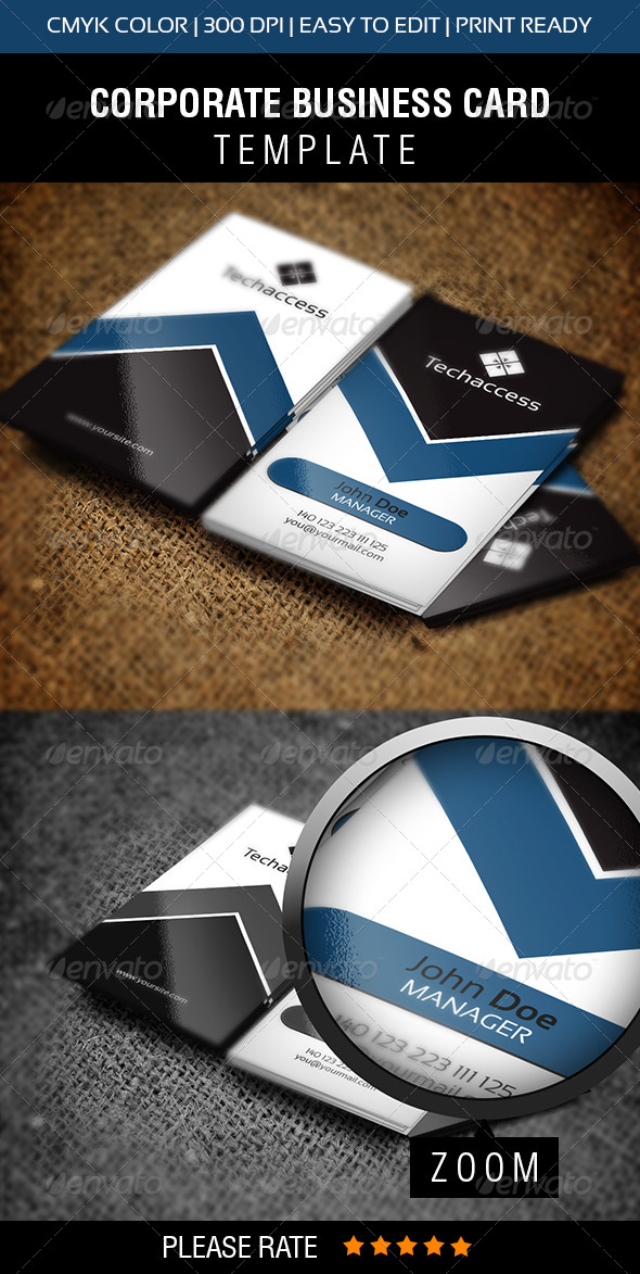Techaccess Business Card - Corporate Business Cards