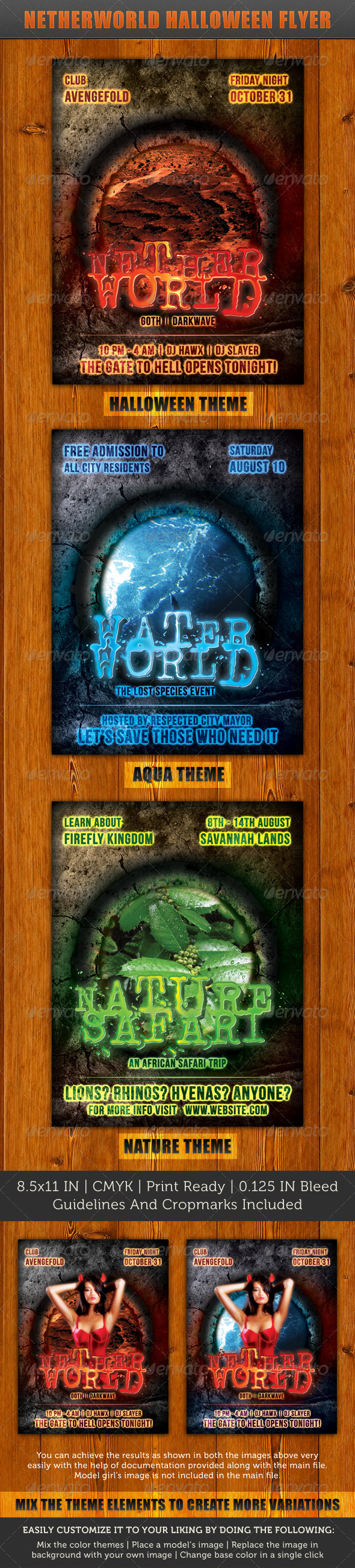 Netherworld Flyer - Clubs & Parties Events