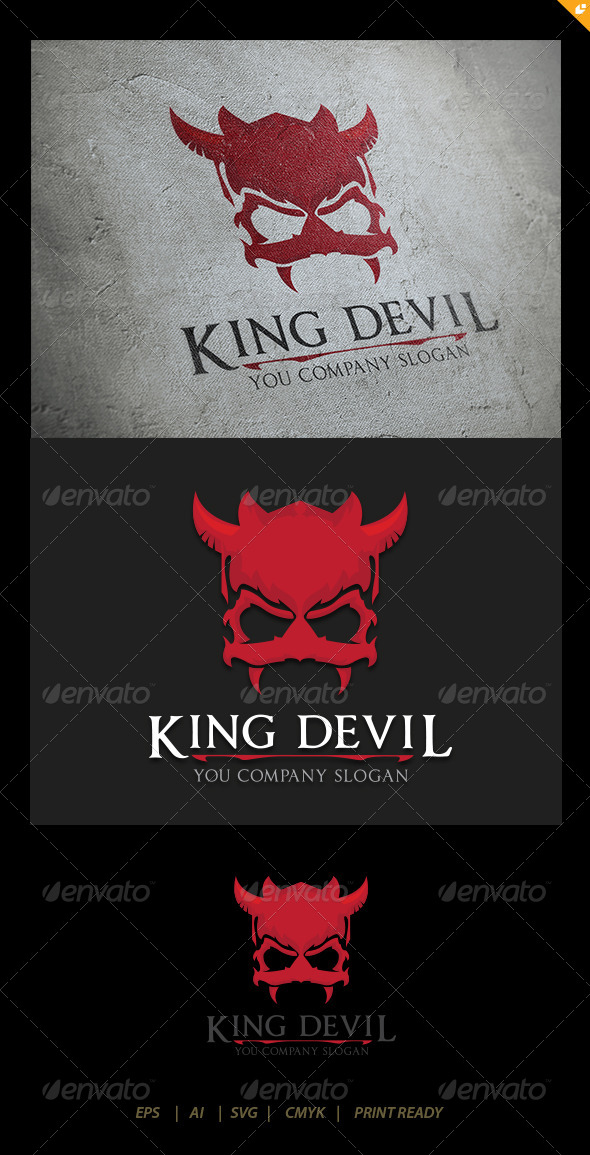 King Devil - Crests Logo Templates