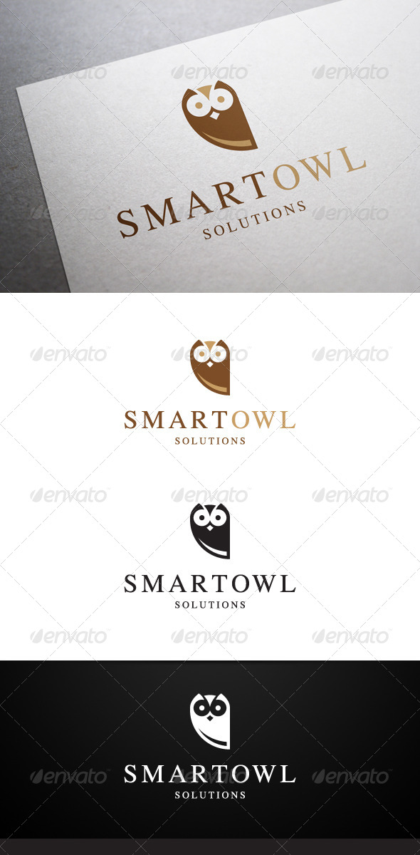 Smart Owl Logo - Animals Logo Templates