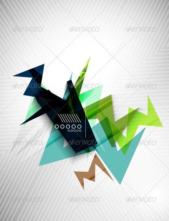 Geometric Lightning Business Background - Backgrounds Decorative