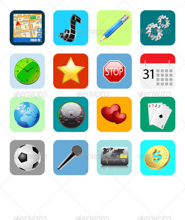 Internet Web Icons - Business Conceptual