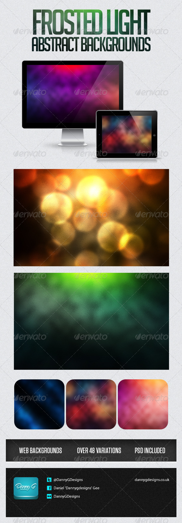 Frosted Light Abstract Background - Abstract Backgrounds
