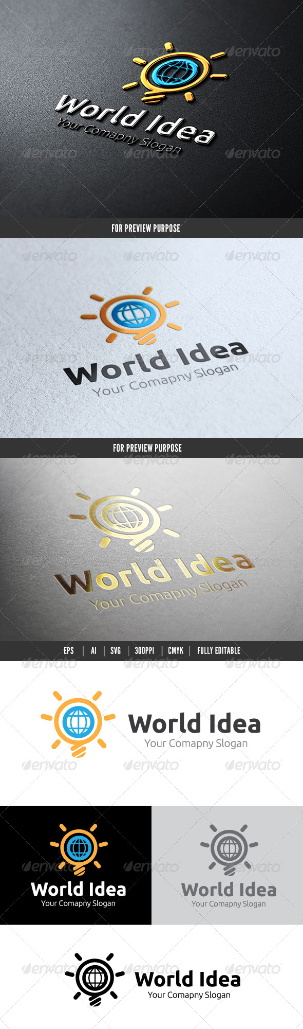 World Idea - Objects Logo Templates