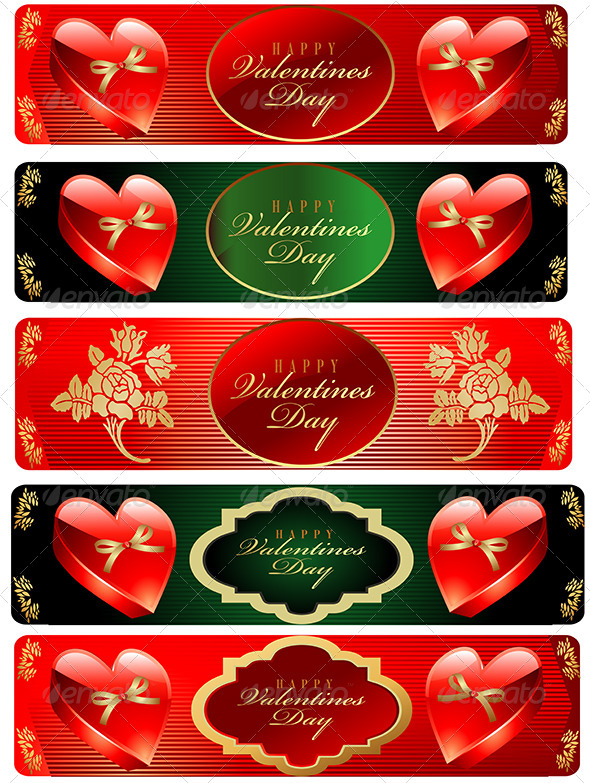 Valentine's Day Banner Set - Valentines Seasons/Holidays