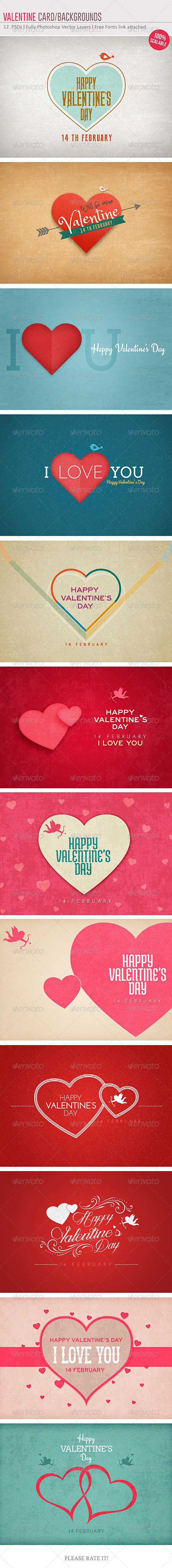 Valentine Card/Backgrounds