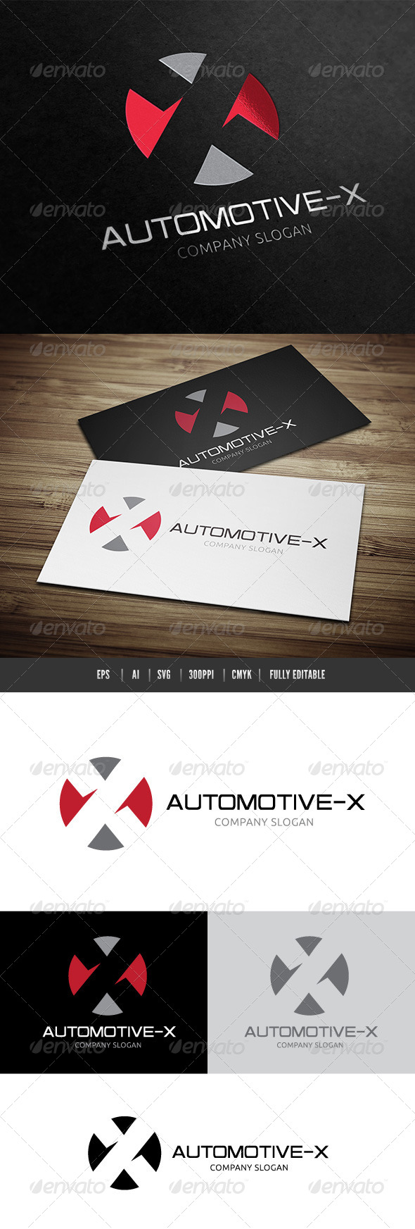 Automotive X - Letters Logo Templates