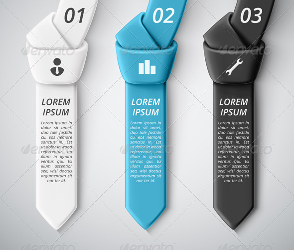 Three Steps - Infographics