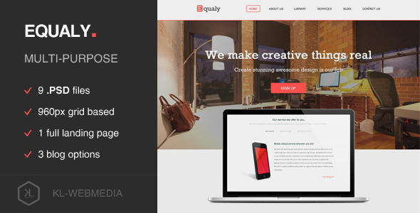 Equaly - Mutlipurpose - ThemeForest 6526066