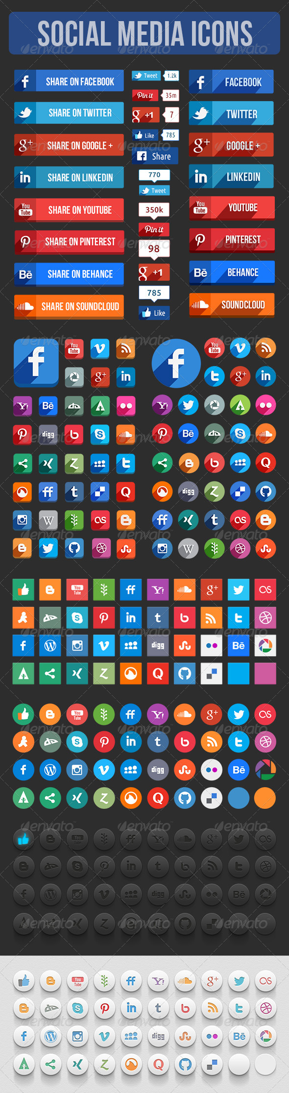 Social Media Icons - Icons