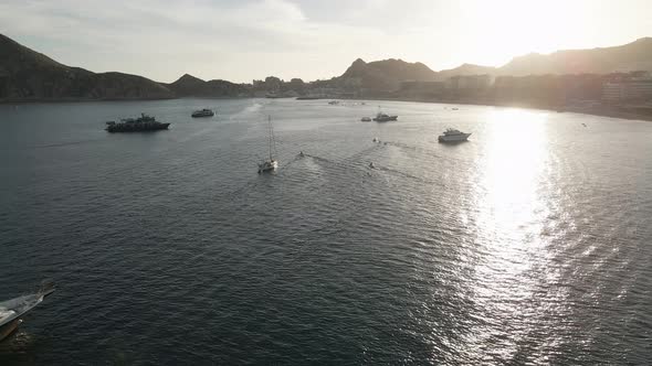 Wonderful Beach Sunset at Cabo San Lucas