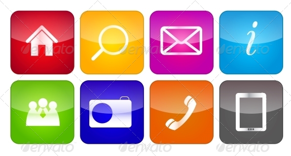 Icon Set for Web - Web Technology
