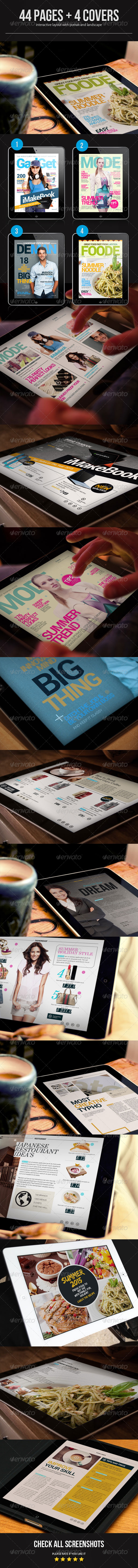 Interactive Magazine Template - Digital Magazines ePublishing