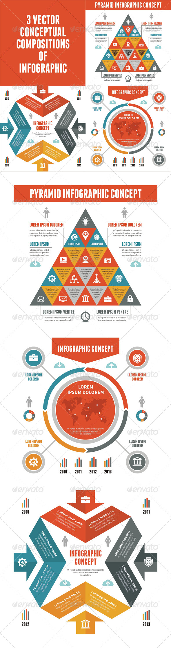 3 Infographic Concept for Presentation - Infographics