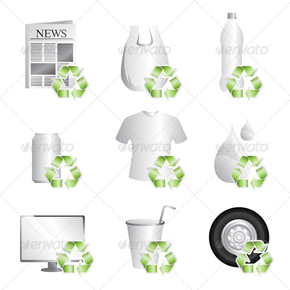 Recycle - Objects Vectors