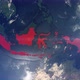 Realistic Earth Zoom Red Alert Highlight Country Indonesia - VideoHive Item for Sale