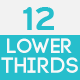 12 Clean Lower Thirds - VideoHive Item for Sale