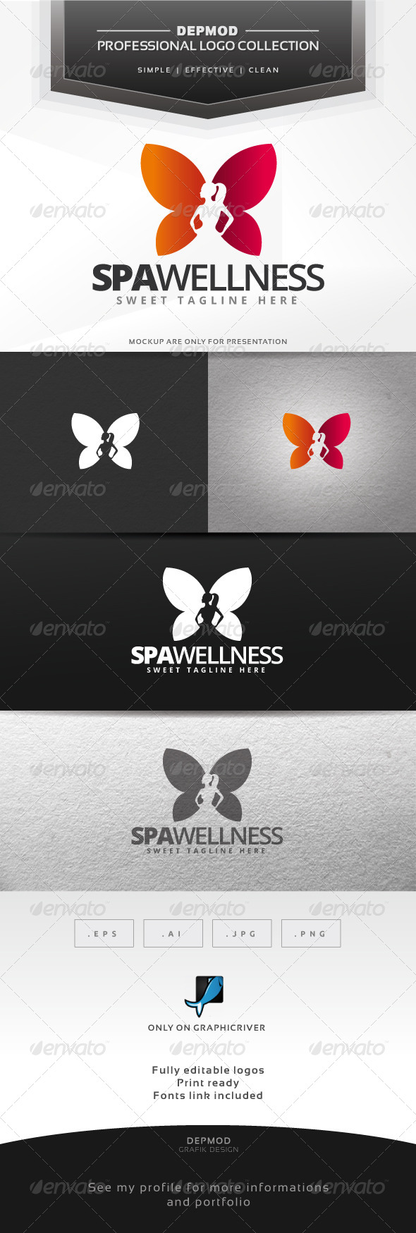 Spa Wellness Logo - Symbols Logo Templates