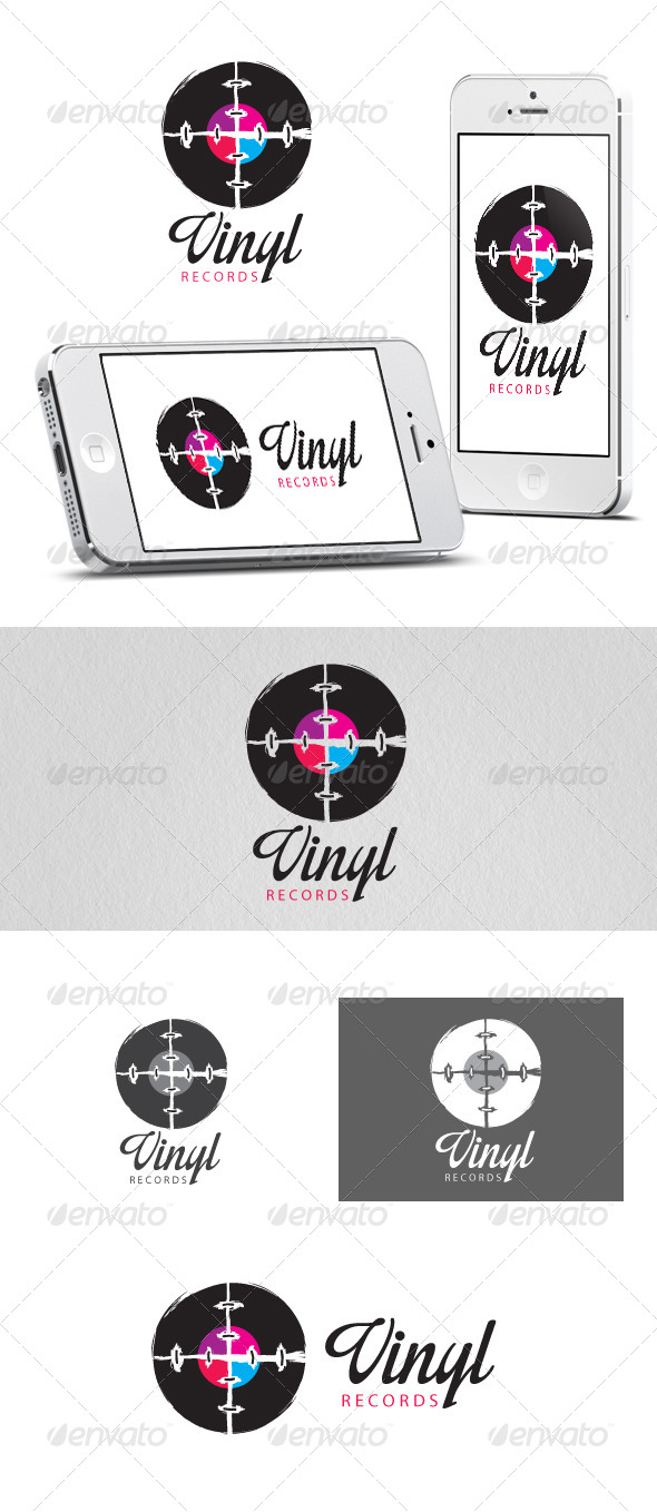 Vinyl Records Logo Template - Objects Logo Templates