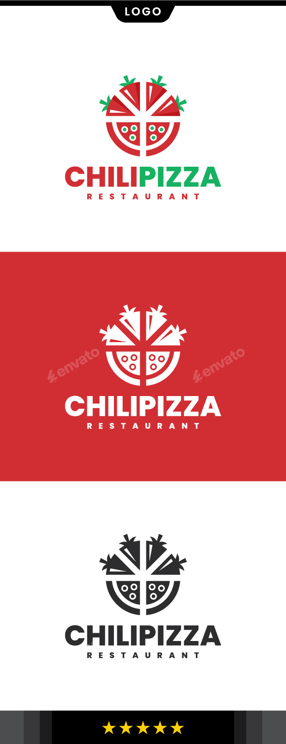 Spicy Pizza Logo Template