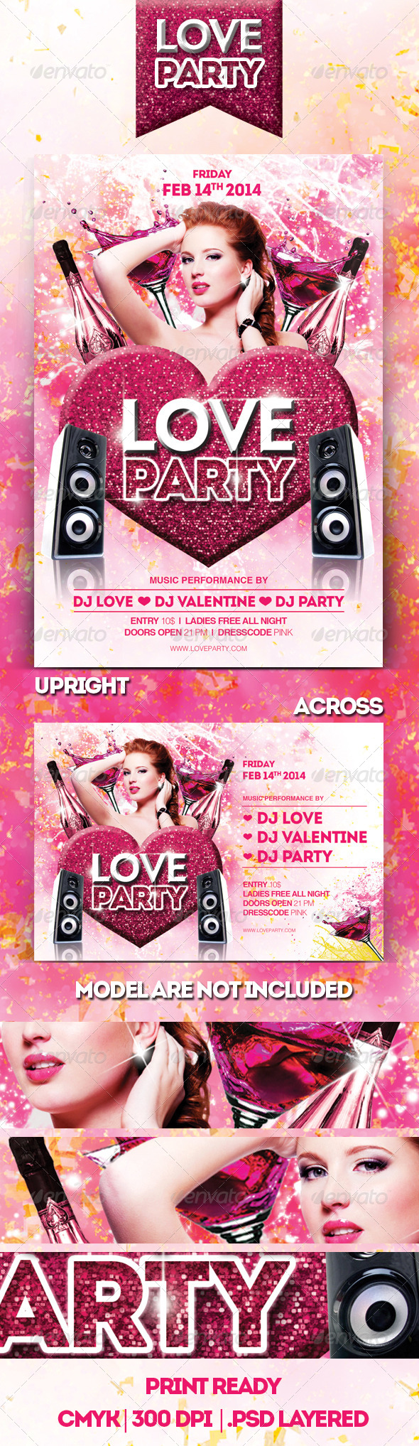Love Party Flyer - Clubs & Parties Events