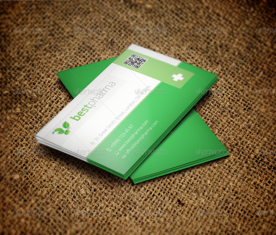 Pharmacy Business Card by crazyleaf GraphicRiver