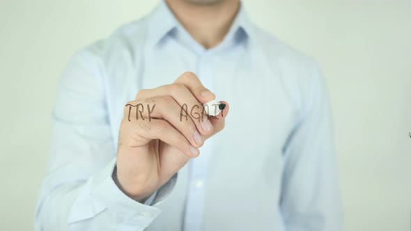 Try Again, Writing On Screen alt