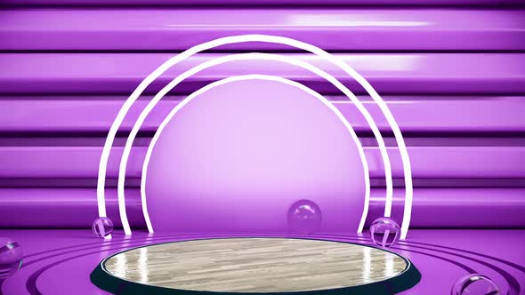 Abstract Pedestal Podium Purple Background