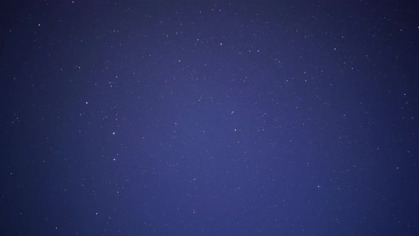 Starry Sky with a Pole Star Motion of Stars Timelapse Astro Timelapse