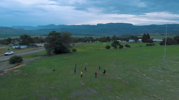 Playing football in South Africa