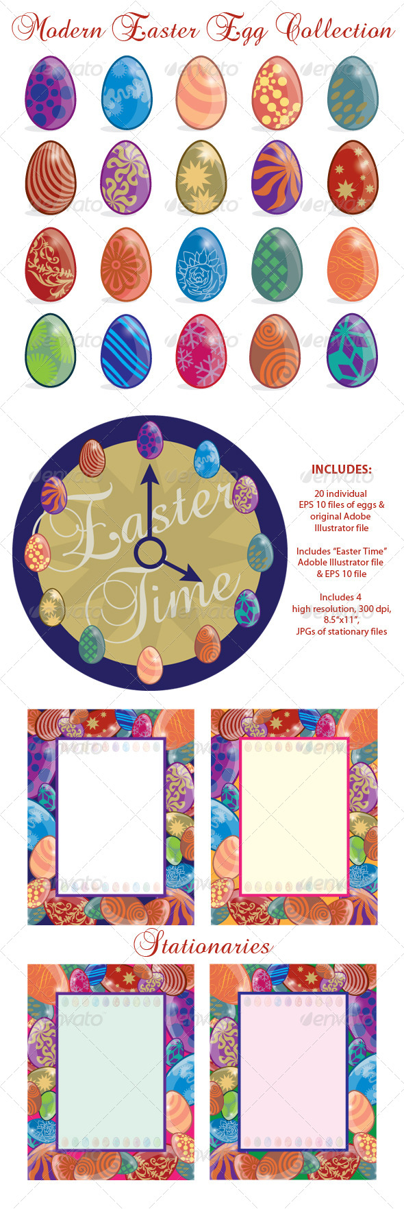 Modern Easter Egg Collection - Miscellaneous Seasons/Holidays