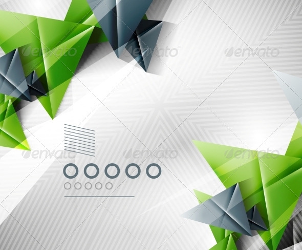 Geometric Shape Abstract Triangle Background - Web Technology