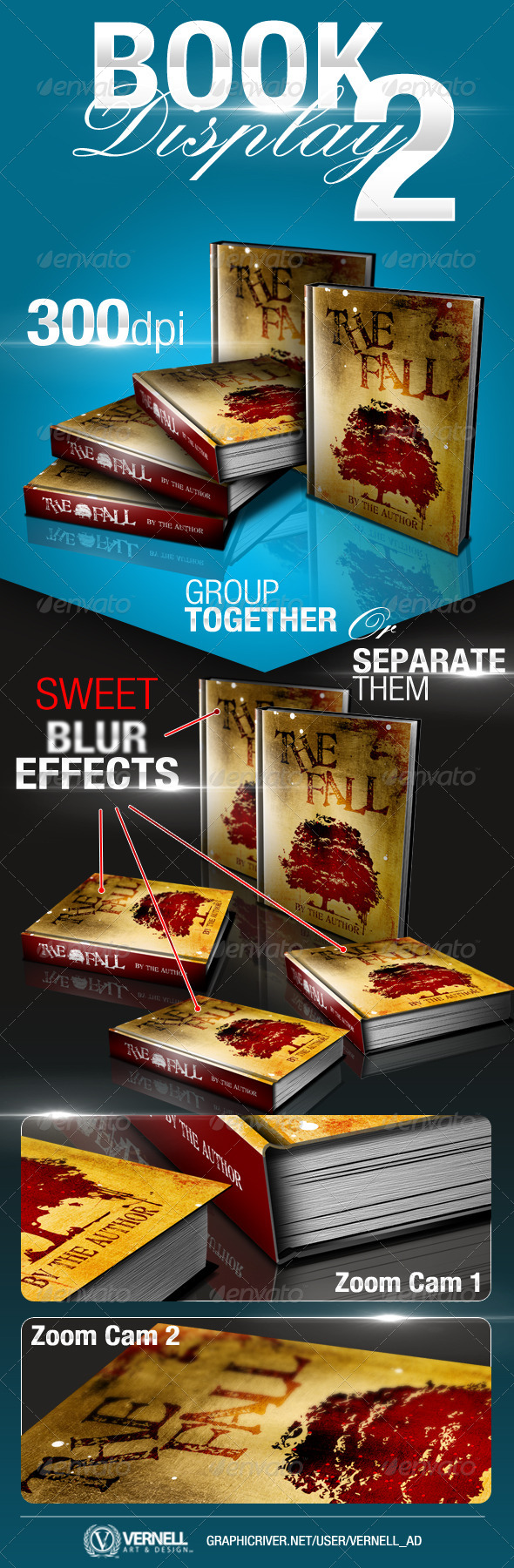 Book Display 2 - Product Mock-Ups Graphics