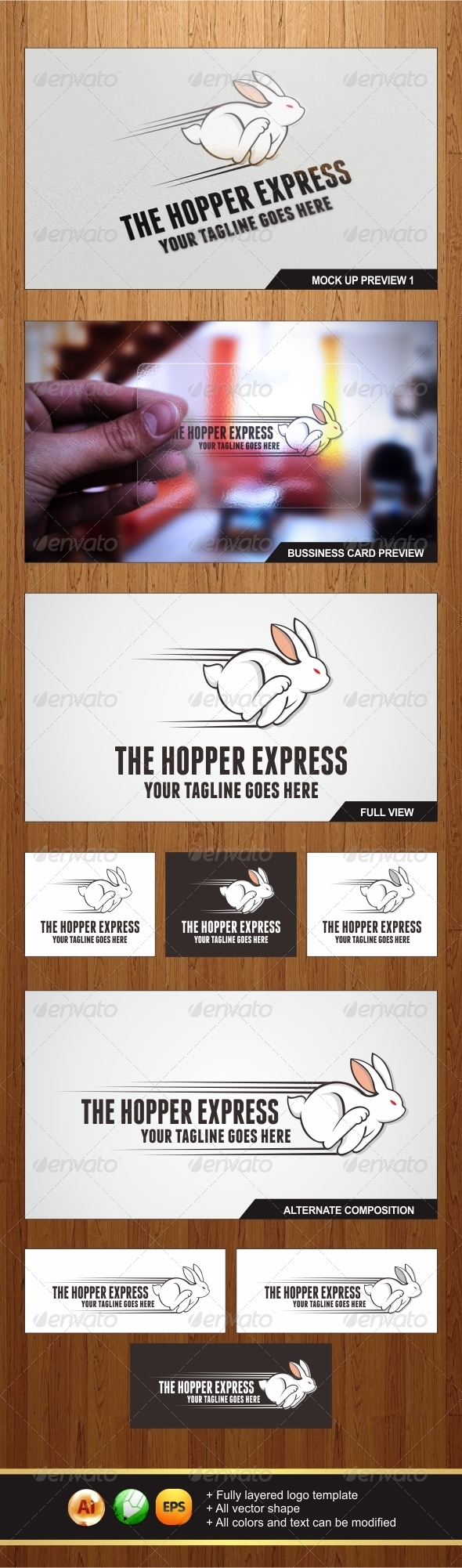 The Hopper Express - Animals Logo Templates