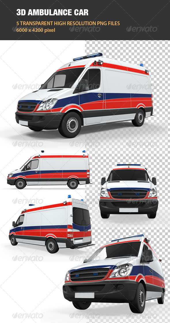 Download 3d Ambulance Car By Nerthuz Graphicriver