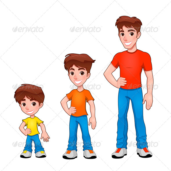 Age Progression - People Characters