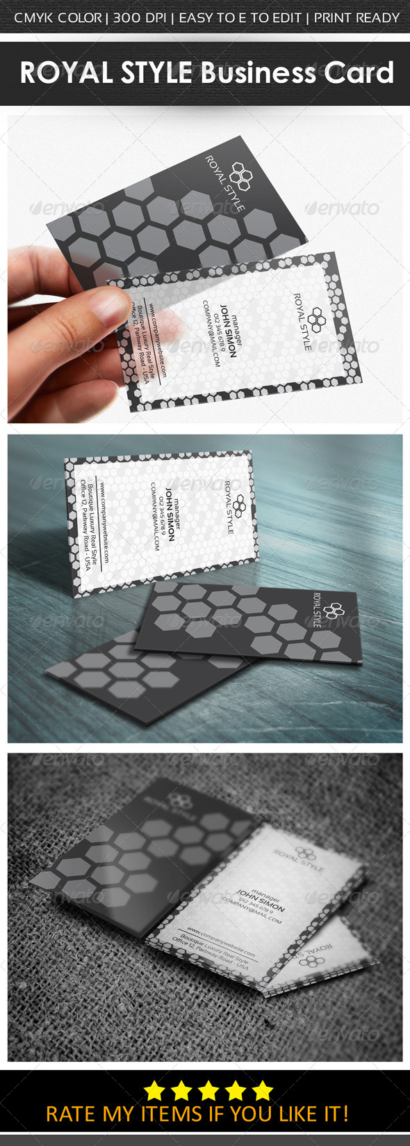 Royal Style Business Card Design - Creative Business Cards
