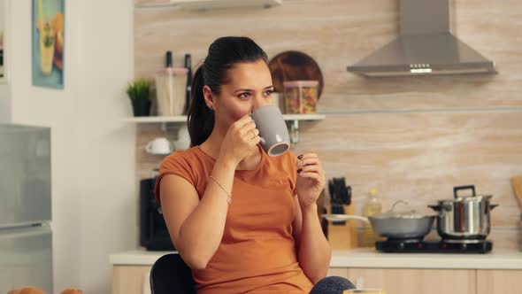 Enjoying a Cup of Coffee alt