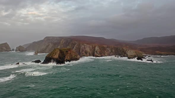 The Amazing Coastline at Port Between Ardara and Glencolumbkille in County Donegal - Ireland alt