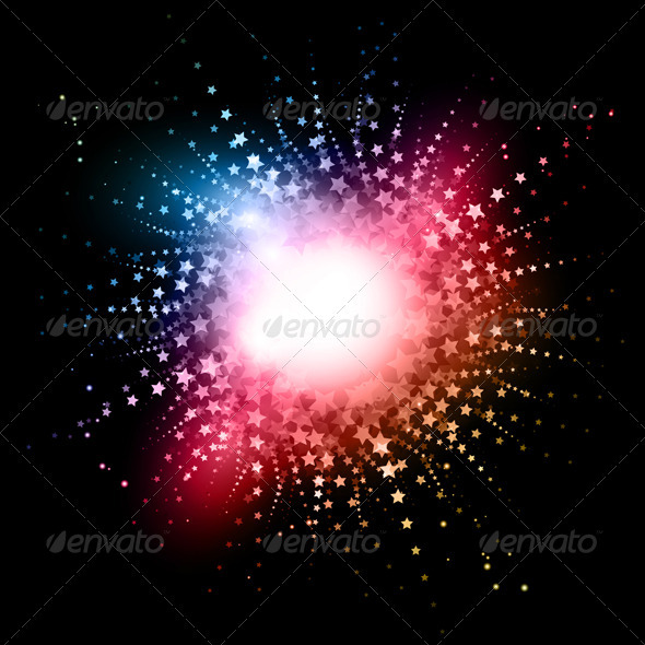 Abstract starburst background - Backgrounds Decorative