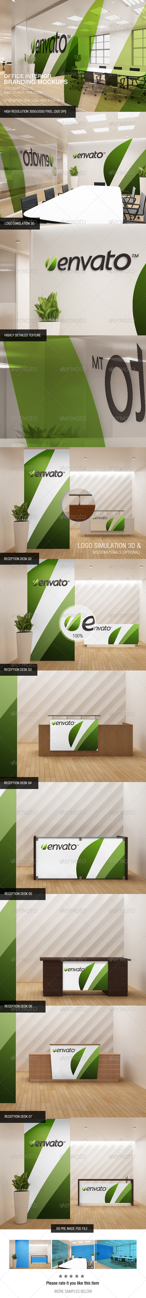 Download Office Interior Branding Mockups By Wutip Graphicriver